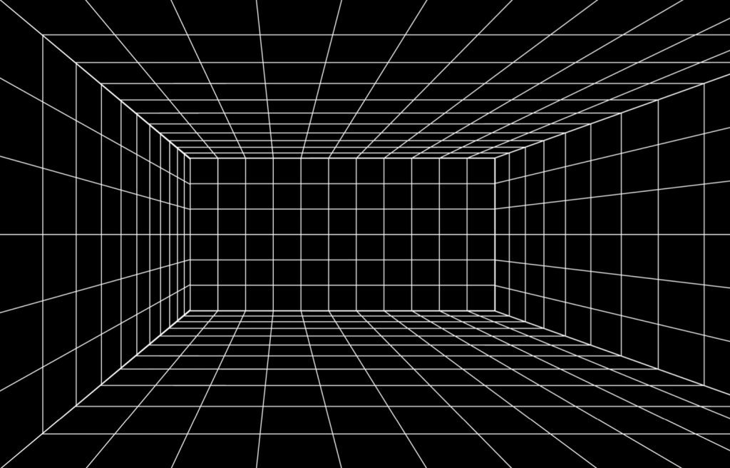 Wireframe grid perspective showing digital infrastructure, symbolising technical complexity users face